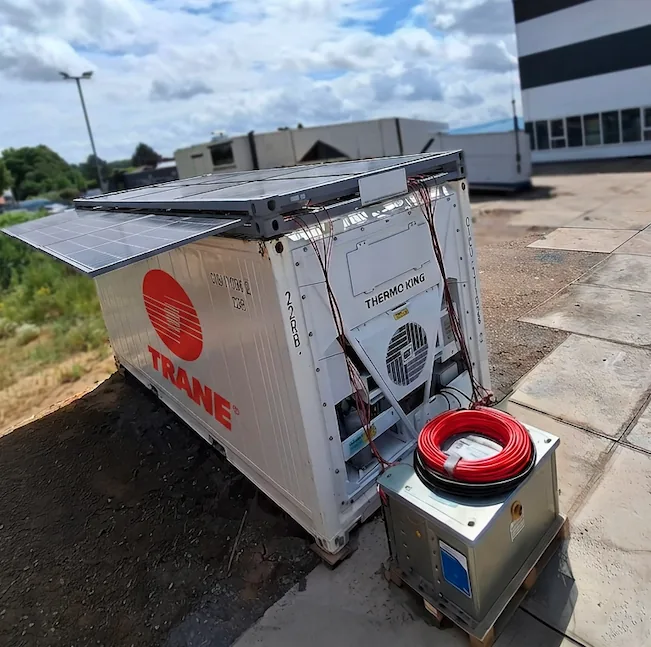 Trane тестирует автономный рефрижераторный контейнер