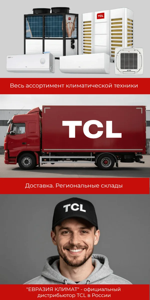 Баннер Евразия-Климат - дистрибьютор климатической техники TCL