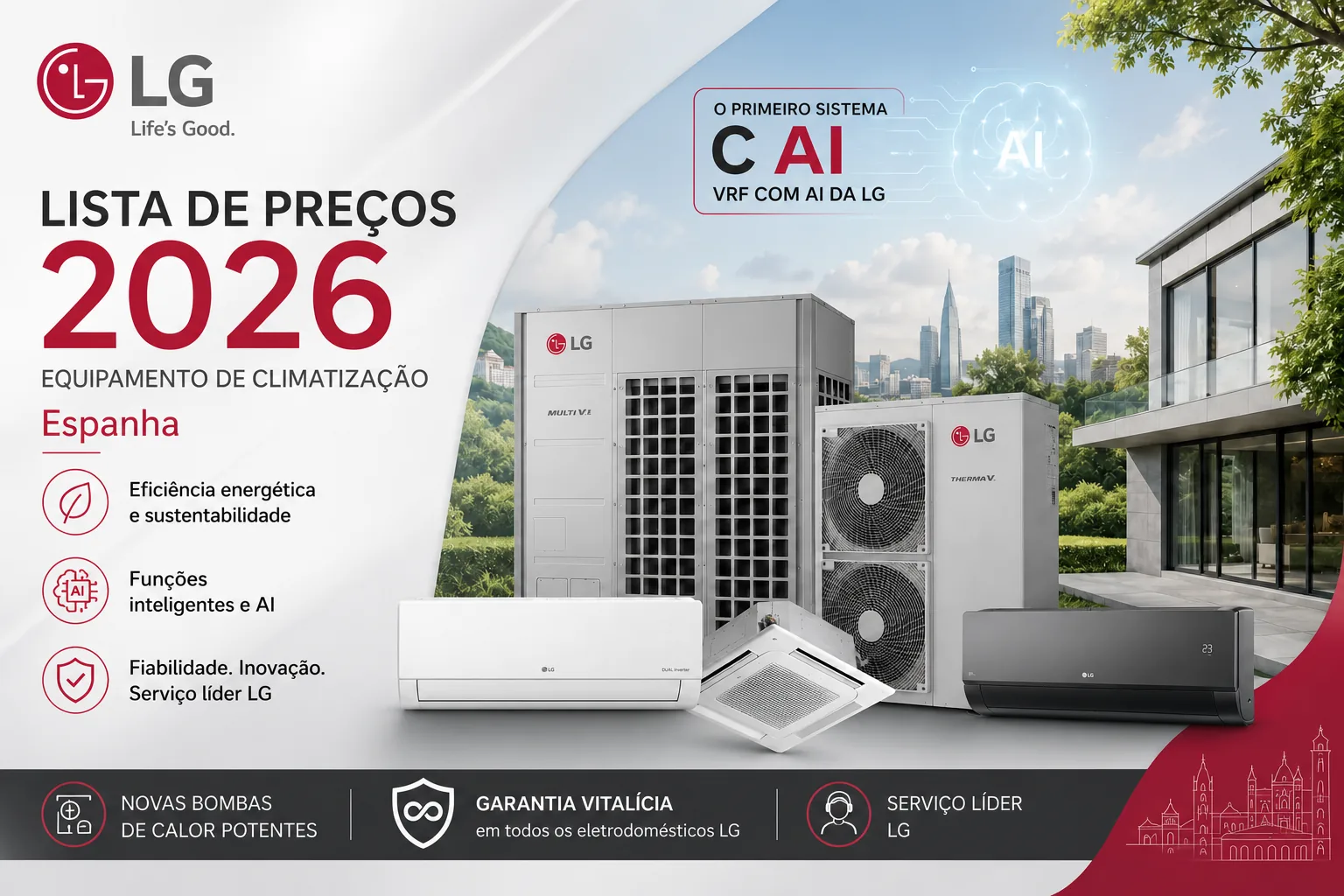LG apresenta garantia vitalícia para ar condicionado doméstico